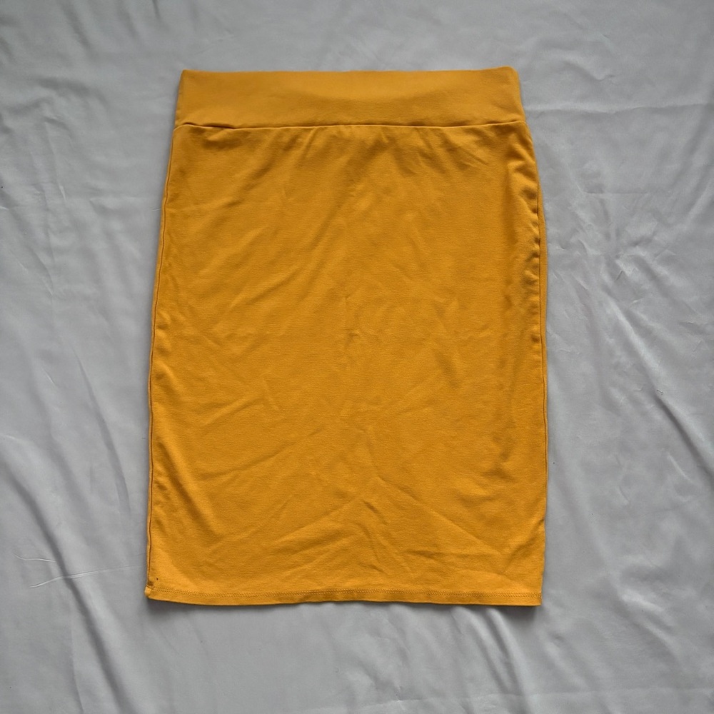 Double Take Mustard Bodycon Pencil Skirt XL